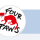 Logo dell'associazione Four Paws