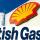 Logo di Shell e British Gas (BG) affiancati