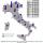 Cartina Italia con grafici generazione distribuita, numero impianti e potenza