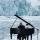 Un momento del concerto di Ludovico Einaudi su una piattaforma nel Mare Artico