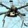 Apparecchio drone in volo